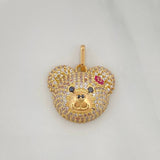Dije Rostro Oso 2.95 g / 3/4 in Oro Amarillo 18K