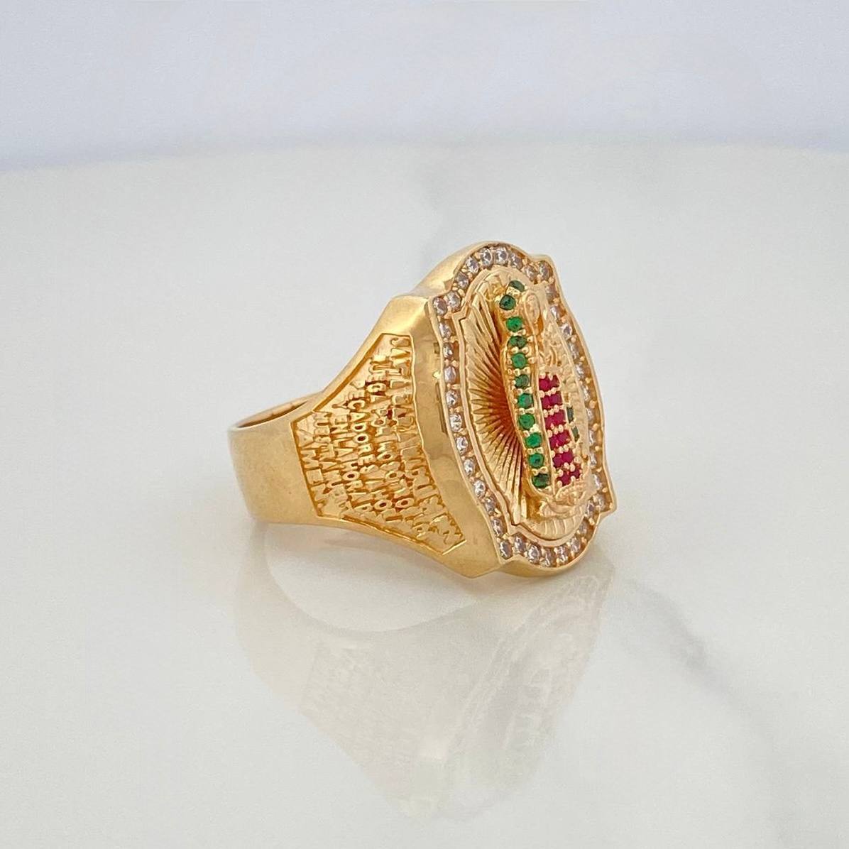 Anillo Virgen Guadalupe 11.25 g / T9 1/4 Oro Amarillo 18K
