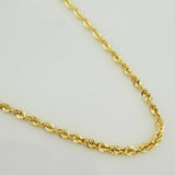 Rope Chain 3.05gr / 23 3/4 in / 1.95mm Yellow Gold +3 18K $