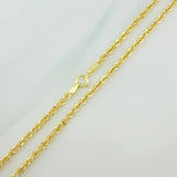 Rope Chain 3.05gr / 23 3/4 in / 1.95mm Yellow Gold +3 18K $
