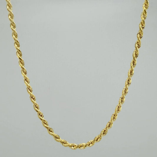 Rope Chain 5.7gr / 19 3/4 in / 2.4mm 18K Yellow Gold +3 %