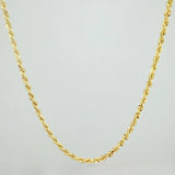 Rope Chain 6.8gr / 23 3/4 in / 2.4mm 18K Yellow Gold +3 %