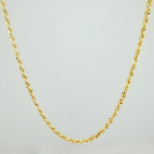 Rope Chain 6.8gr / 23 1/2 in / 3.6mm Yellow Gold +3 18K $