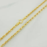 Rope Chain 6.8gr / 23 3/4 in / 2.4mm 18K Yellow Gold +3 %