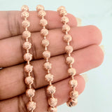 Cadena Militar Media Luna 25.6gr / 24 in / 5mm Oro Rosa Nac.Esp. 18K $