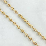 GC Chain 7.7gr / 19.7in / 3.2mm Diamond Cut 18K Gold
