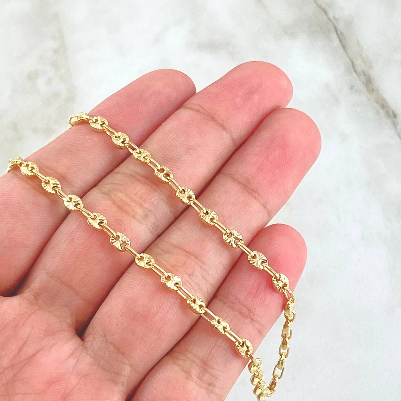 GC Chain 9gr / 19.7in / 3.2mm Diamond Cut 18K Gold