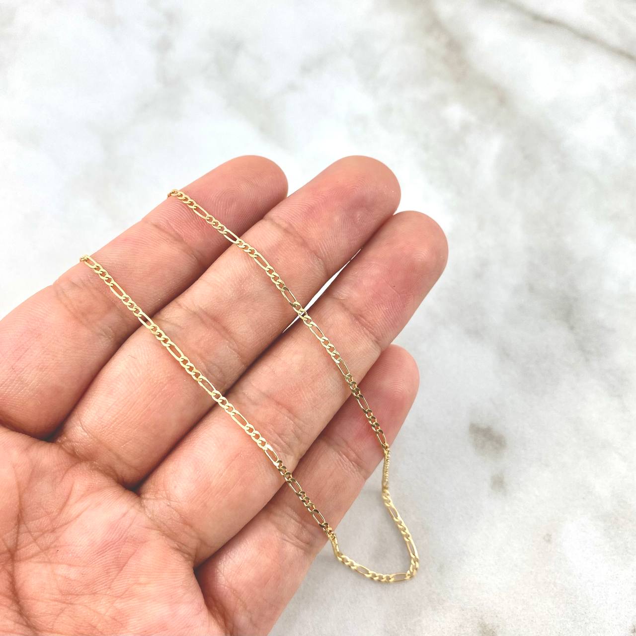 Figaro Chain 3.75gr / 60cm / 2.3mm Yellow Gold +1 18K *