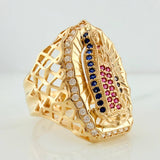 Anillo Virgen de Guadalupe 8.65gr / T11 / Oro Amarillo 18K %
