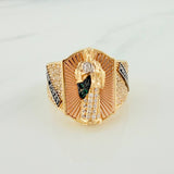 Anillo San Judas Tadeo 8.75gr / T9 1/2 / Tres Oros 18K %