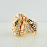 Anillo San Judas Tadeo 8.75gr / T9 1/2 / Tres Oros 18K %