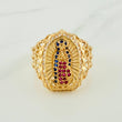 Anillo Virgen de Guadalupe 5.55gr / T10 1/2 / Oro Amarillo 18K %