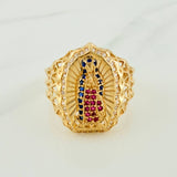 Anillo Virgen de Guadalupe 5.55gr / T10 1/2 / Oro Amarillo 18K %