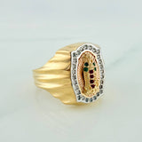 Anillo Virgen de Guadalupe 5.75gr / T5 3/4 / Tres Oros 18K %