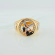 Anillo San Miguel Arcangel 5.3gr / T9 1/2 / Tres Oros 18K %