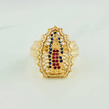 Anillo Virgen de Guadalupe 6.6gr / T7 1/2 / Oro Amarillo 18K %