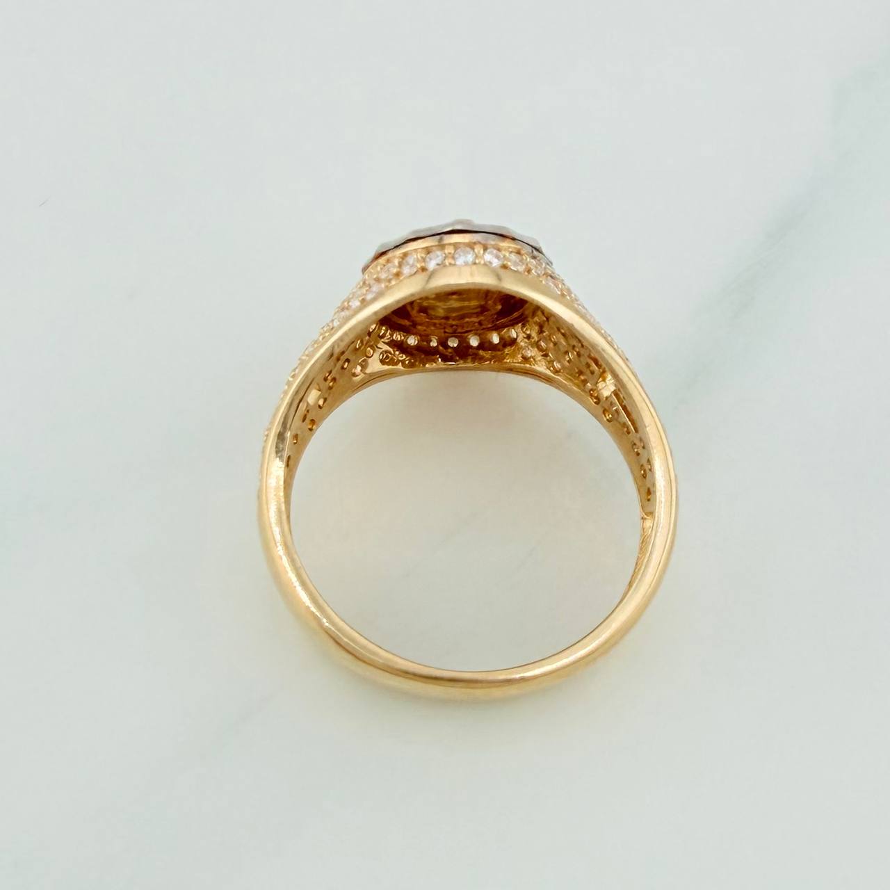 Anillo Virgen de Guadalupe 4.6gr / T6 / Tres Oros 18K %