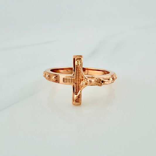 Christ Cross Ring 6.3gr / T10 1/4 / Rose Gold 18K %