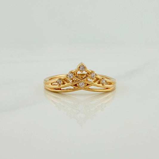 Tiara Ring 2.3gr / T5 3/4 / Yellow Gold 18K %
