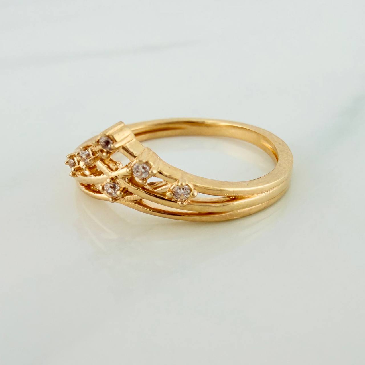 Anillo Tiara 2.3gr / T5 3/4 / Oro Amarillo 18K %