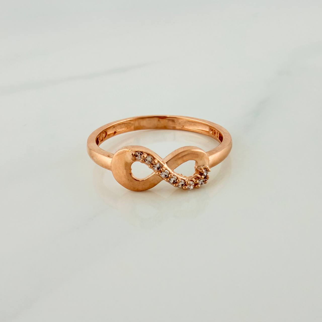 Infinity Ring 1.7gr / T5 3/4 / Rose Gold 18K %