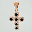 Dije Cruz Tupida 2.45gr / 1 1/4 in / Oro Rosa 18K %