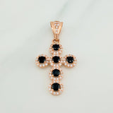Dije Cruz Tupida 2.45gr / 1 1/4 in / Oro Rosa 18K %