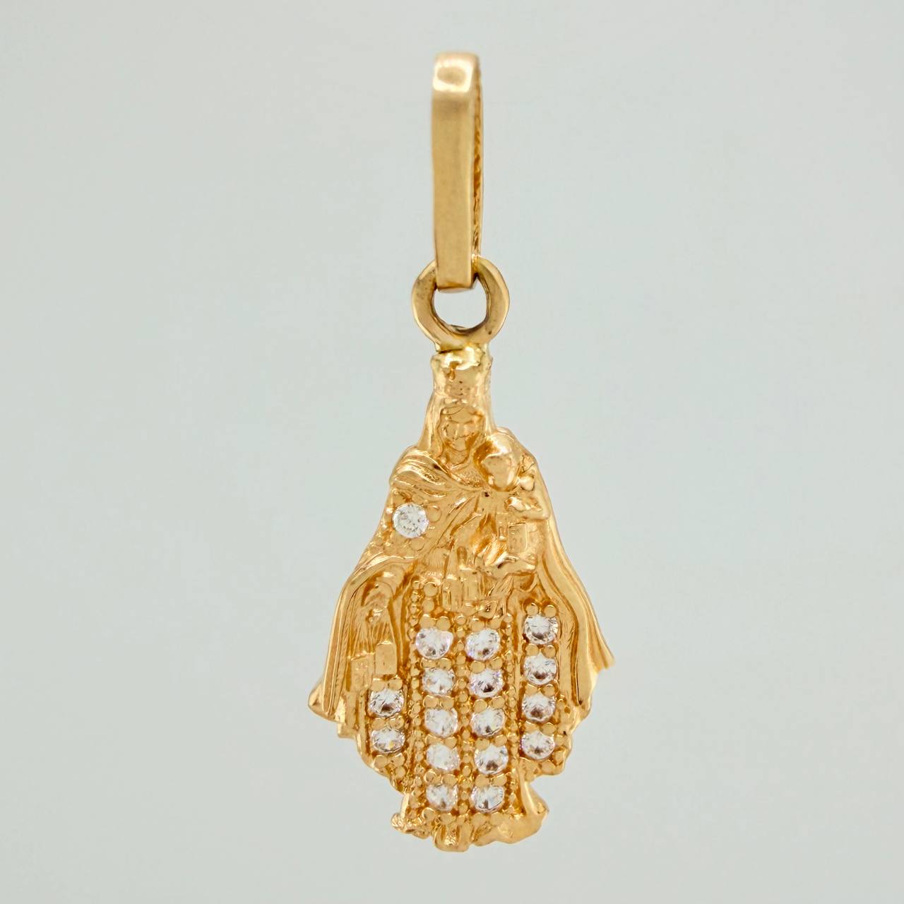 Pendant Virgen del Carmen 1.1g / 1 in Yellow Gold 18K