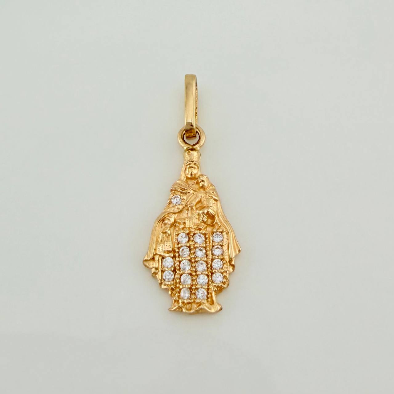 Pendant Virgen del Carmen 1.1g / 1 in Yellow Gold 18K