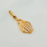 Pendant Virgen del Carmen 1.1g / 1 in Yellow Gold 18K