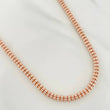 Cadena Ice 32.05 g / 60.2 cm / 4 mm Dos Oros Blanco Rosa 18K