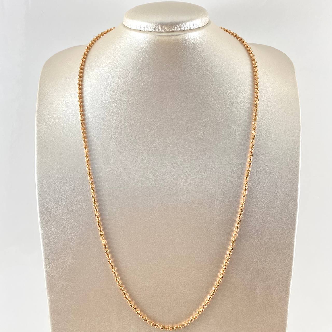 Military Half Moon Chain 20gr / 65cm / 18K Rose Gold Nac.Esp.