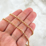 Military Half Moon Chain 20gr / 65cm / 18K Rose Gold Nac.Esp.