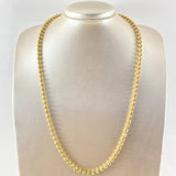 Cadena Militar Media Luna 33.55gr / 60cm / Oro Amarillo Nac.Esp. 18K ©