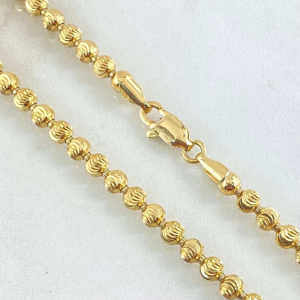 Military Crescent Chain 30.6gr / 25.6in / 18K Yellow Gold