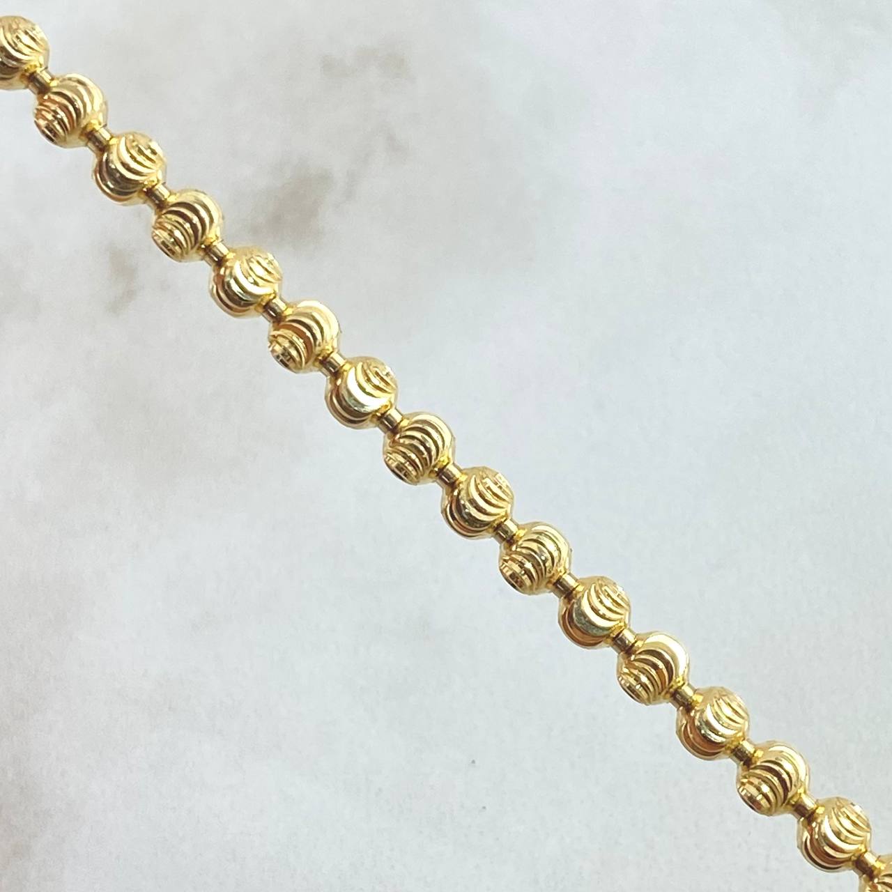 Military Crescent Chain 30.6gr / 25.6in / 18K Yellow Gold