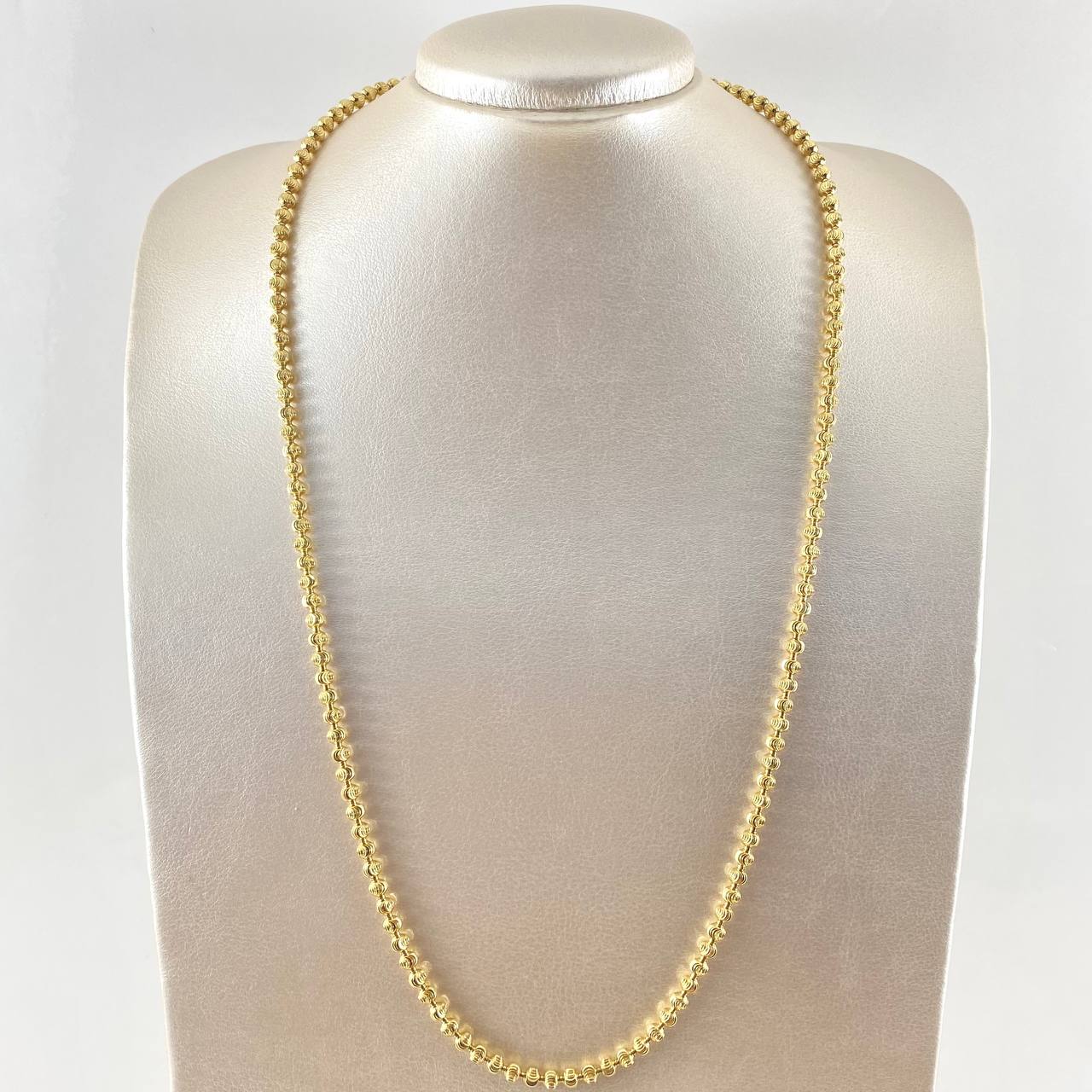 Military Crescent Chain 30.6gr / 25.6in / 18K Yellow Gold