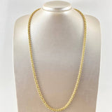 Military Crescent Chain 30.6gr / 25.6in / 18K Yellow Gold