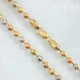 Military Chain 23.65gr / 60cm / Three Golds Nac.Esp. 18K