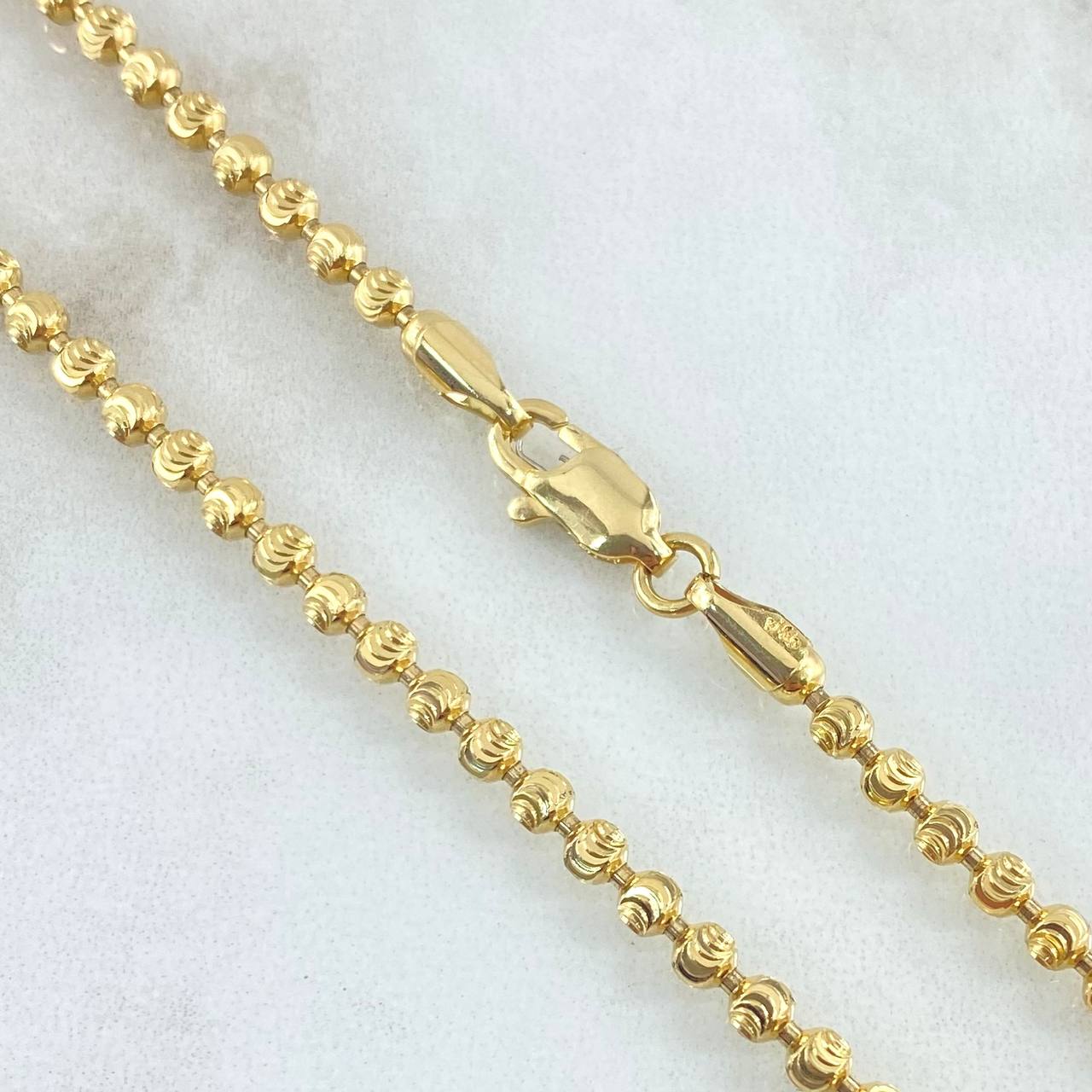 Cadena Militar Media Luna 17.35gr / 50cm / Oro Amarillo Nac.Esp. 18K
