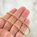 Cadena Militar Media Luna 17.35gr / 50cm / Oro Amarillo Nac.Esp. 18K