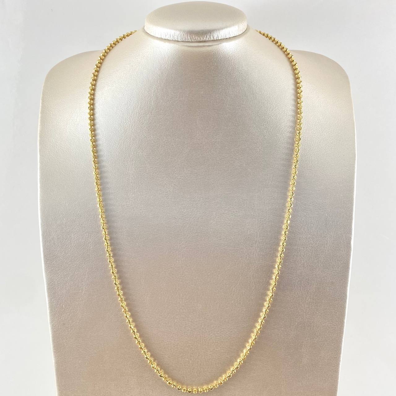 Military Crescent Chain 21.85gr / 25.6in / 18K Yellow Gold