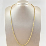 Military Crescent Chain 21.85gr / 25.6in / 18K Yellow Gold