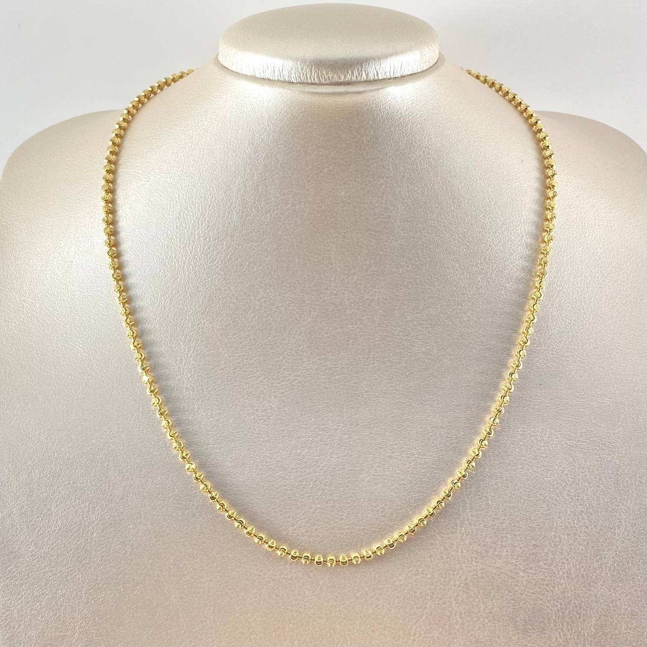 Cadena Militar Media Luna 17.35gr / 50cm / Oro Amarillo Nac.Esp. 18K