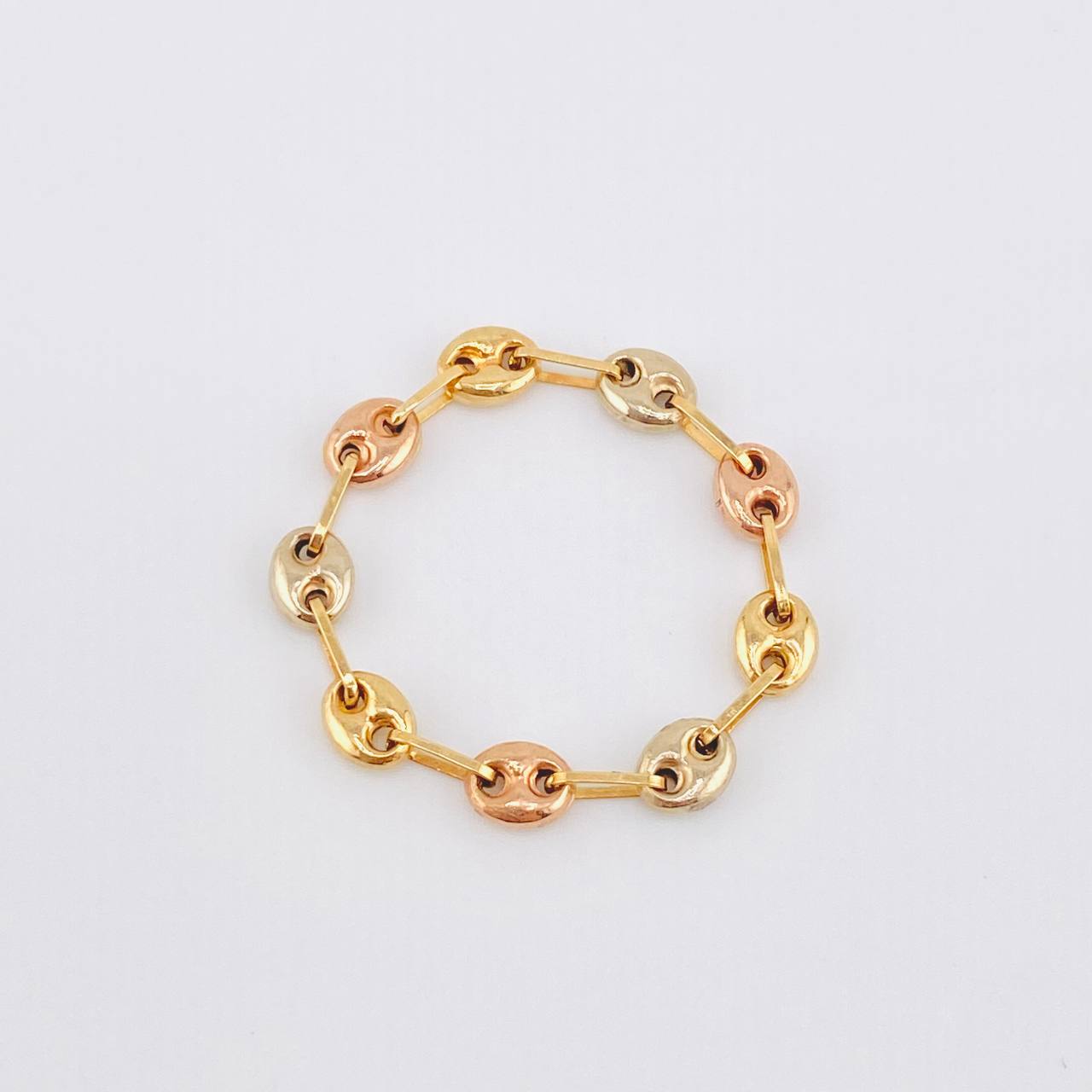 Ring Gc 0.95gr / T10 3/4 - T11 1/4 / 4.1mm Three Golds 18K ©