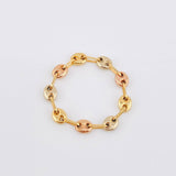 Ring Gc 0.95gr / T10 3/4 - T11 1/4 / 4mm Three Golds 18K *