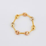 Anillo Gc 0.55gr / T4 3/4-T4 1/2 / 3.4mm Tres Oros 18K *