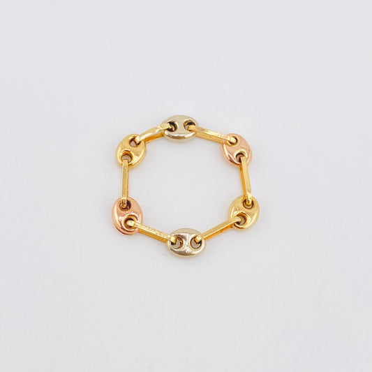 Anillo Gc 0.5gr / T2 / 3.4mm Tres Oros 18K ©