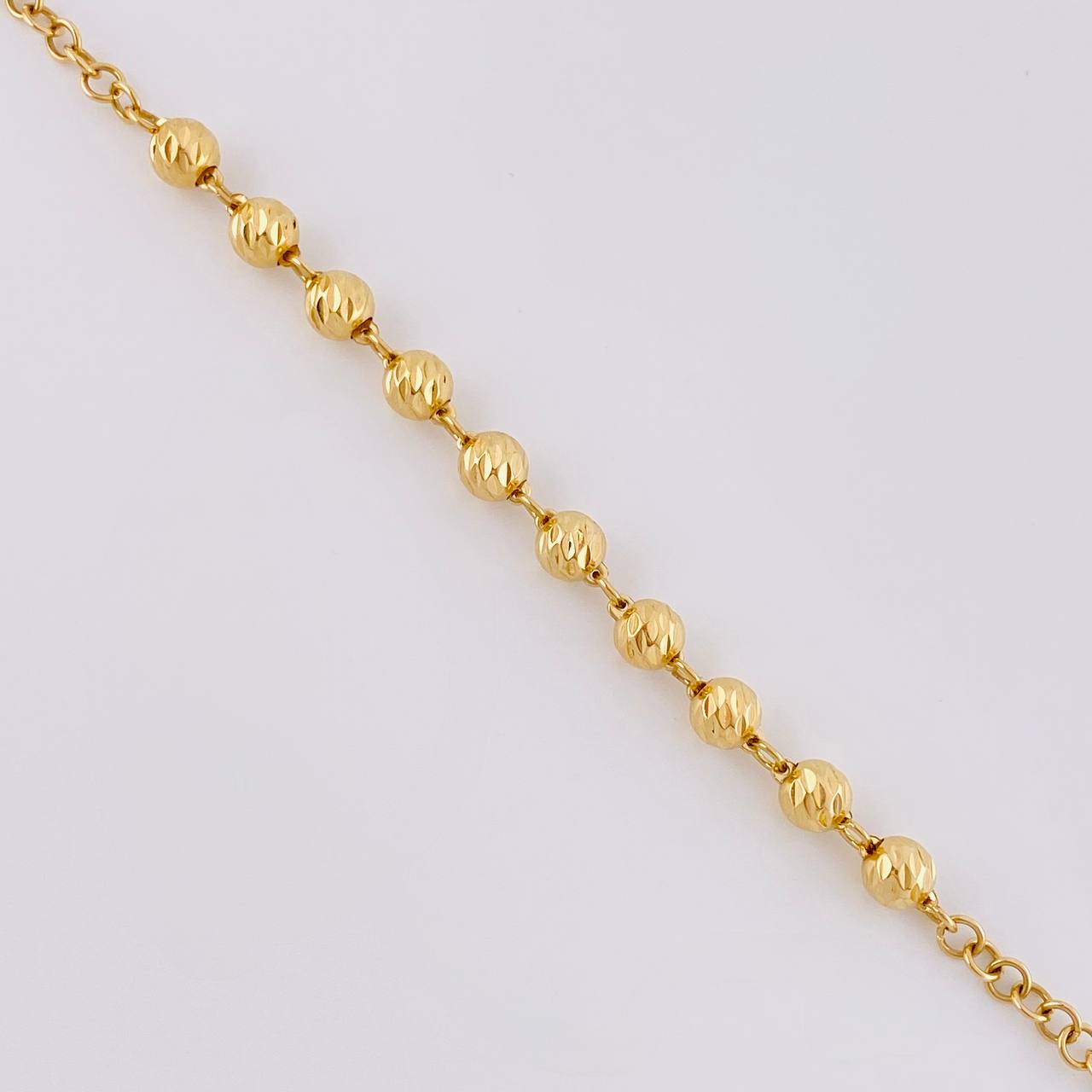 Rosary Virgin Guadalupe 27.65g / 24 in / 5mm Yellow Gold 18K