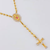Rosario Virgen Guadalupe 20g / 24 in / 4mm Oro Amarillo 18K